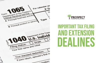 Important Tax Filing and Extension Deadlines: 2020